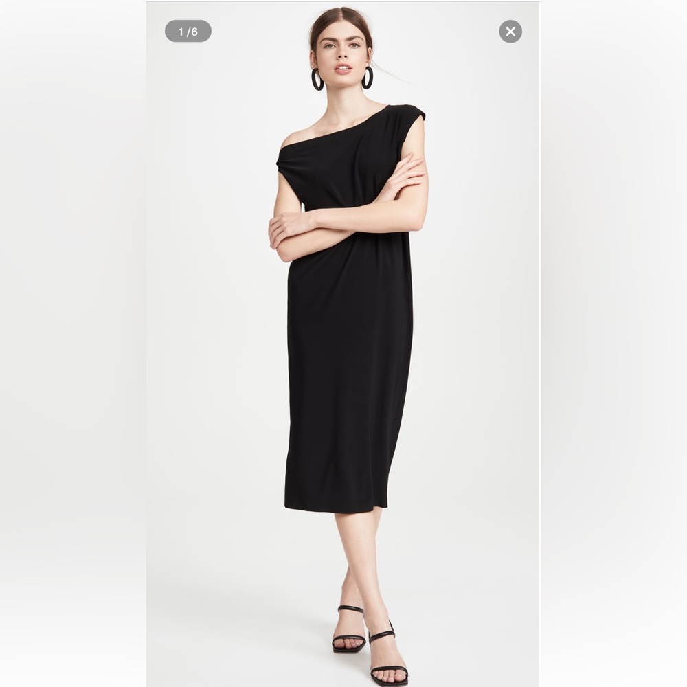 Norma Kamali Drop Shoulder Dress